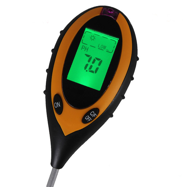 Promotional Advanced 4 in 1 Digital Wireless Soil Survey Measuring Meter Instruments for Moisture PH Temperature Sunlight